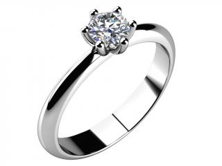Zásnubní prsten LOVE 063 zlato: bílé
