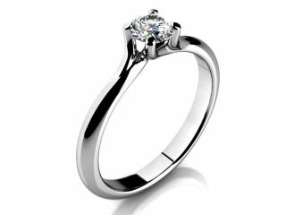 Zásnubní prsten LOVE 076 zlato: bílé