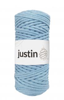 Bavlněné šňůry JUSTIN 3 mm modrá blankytná