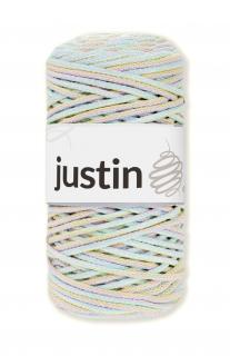 Bavlněné šňůry JUSTIN 3 mm pastelový mix