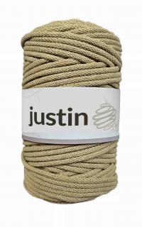 Bavlněné šňůry JUSTIN 5 mm bílá káva