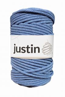 Bavlněné šňůry JUSTIN 5 mm jeans jasný