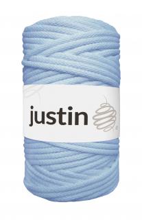 Bavlněné šňůry JUSTIN 5 mm modrá blankytná