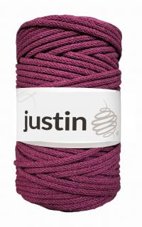 Bavlněné šňůry JUSTIN 5 mm purpurová