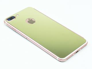 Barevné Tvrzené sklo pro iPhone 7,8 Plus na přední i zadní část - Zlaté
