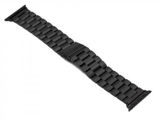 Článkový ocelový řemínek pro Apple Watch 38, 40, 41mm - Černý