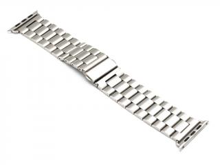 Článkový ocelový řemínek pro Apple Watch 38, 40, 41mm - Stříbrný