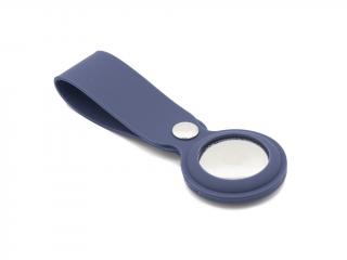 Dlouhá silikonová klíčenka na AirTag - Tmavě modrá