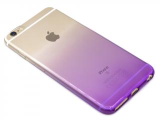 Duhový, gumový obal na iPhone 6,6s - PLUS - Fialový