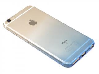 Duhový, gumový obal na iPhone 6,6s - PLUS - Modrý