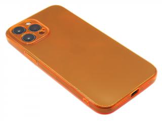 Fluorescentní obal na iPhone 12 Pro Max - Oranžový