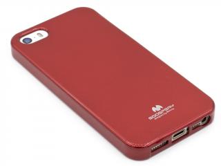 Goospery JELLY CASE na iPhone 5,5s,SE - Červený