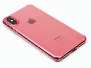 Gumové pouzdro Cellularline pro iPhone X,XS - Růžové