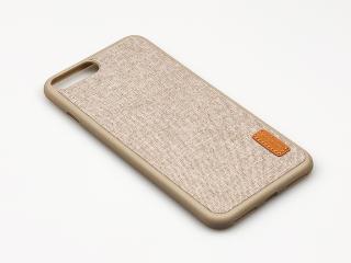 Gumovolátkový obal Baseus Grain pro iPhone 7 Plus, 8 Plus - Béžová