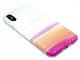 Gumový designový obal na iPhone XS Max s motivem západ slunce