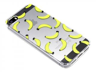 Gumový obal na iPhone 5,5s,SE s motivem banány