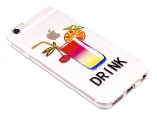 Gumový obal na iPhone 6,6s s motivem DRINK