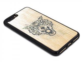 Gumový obal na iPhone 7,8 - PLUS s měnícím motivem vlk na tygra