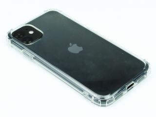 Gumový obal s vyztuženými hranami na iPhone 11 - Průhledný