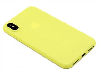 HOCO Appearance ultratenký gumový obal na iPhone X,XS - Žlutý