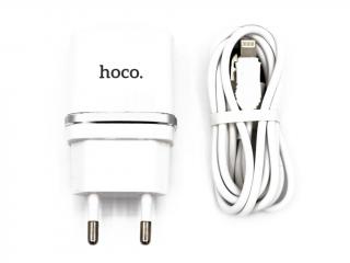 HOCO C11 nabíjecí lightning kabel + adaptér - Bílý