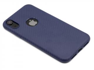 HOCO Delicate Shadow obal na iPhone XR s motivem karbon - Modrý