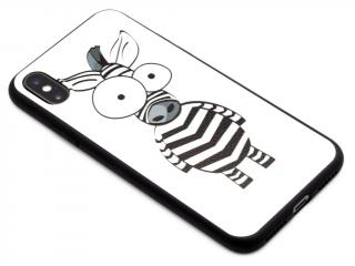 HOCO FUN FASHION gumový obal na iPhone X,XS s motivem zebra