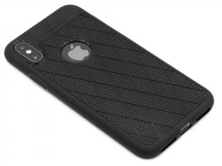 HOCO Luxurious gumový obal s výřezem na iPhone X,XS - Černý