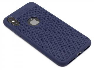 HOCO Luxurious gumový obal s výřezem na iPhone X,XS - Modrý