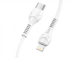 HOCO nabíjecí kabel USB-C to Lightning - Bílý - 1m