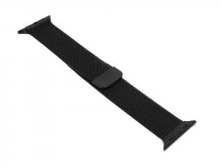 Luxusní Ocelový řemínek pro Apple Watch 42mm, 44mm, 45mm - Černý