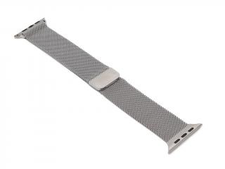 Luxusní Ocelový řemínek pro Apple Watch 42mm, 44mm, 45mm - Stříbrný