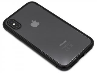 Magnetický zacvakávací obal na iPhone X,XS - Černý