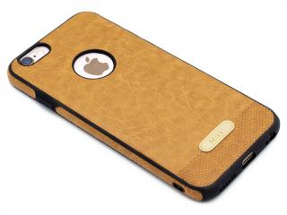 MIKKI TPU kožený obal na iPhone 6,6s - Hnědý