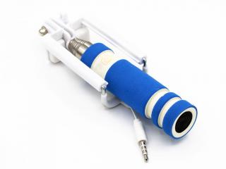 Mini selfie tyč WG 1 + 3,5 jack konektor - Modrá