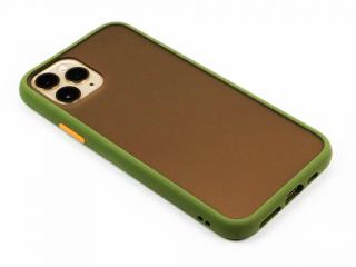 Pevný, gumový obal na iPhone 11 Pro - Zelený