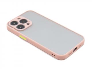Pevný, gumový obal na iPhone 13 Mini - Růžový