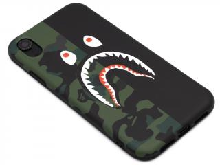 Plastový obal s příšerkou na iPhone XR - Zeleno-černý