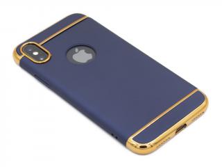 Plastový obal skládací na iPhone X,XS - Modrý