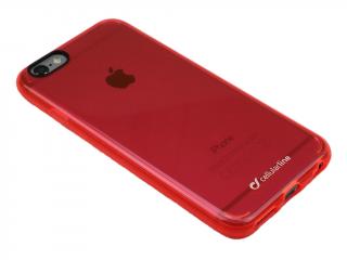 Průhledný zadní kryt CellularLine Color pro Apple iPhone 6/6S, oranžový