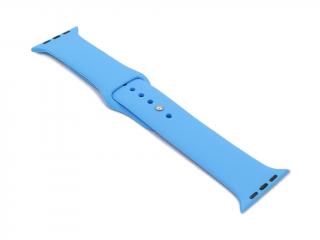 Silikonový / Gumový řemínek pro Apple Watch 38mm, 40mm, 41mm - Modrý