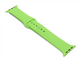 Silikonový / Gumový řemínek pro Apple Watch 38mm, 40mm, 41mm - Zelený