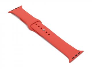 Silikonový / Gumový řemínek pro Apple Watch 42mm, 44mm, 45mm - Růžový