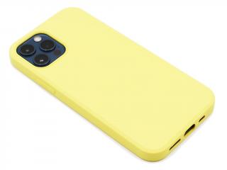 Silikonový kryt na iPhone 12 a iPhone 12 Pro - Žlutý