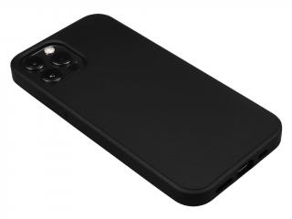 Silikonový kryt na iPhone 12 Mini - Černý