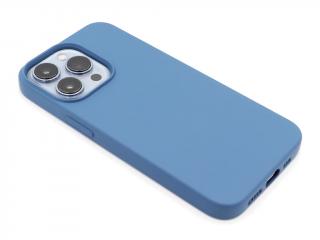 Silikonový kryt na iPhone 13 Pro Max - Modrý