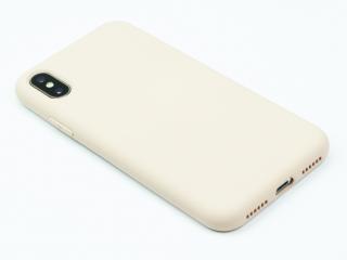 Silikonový kryt na iPhone X,XS - Béžový