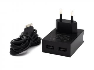 SWISSTEN Travel nabíjecí adaptér 3A + lightning kabel (Rychlonabíjení) - Černý
