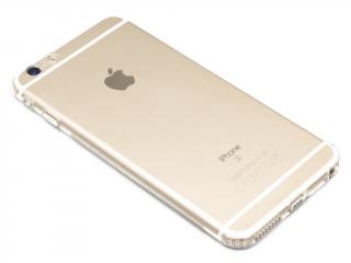 Tenký gumový obal s krytkami na spodní konektory na iPhone 6,6s PLUS - Průhledný