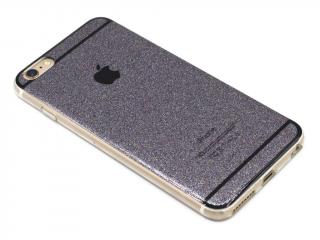 Tenký, Třpytkový Gumový kryt pro iPhone 6,6s PLUS - Černý